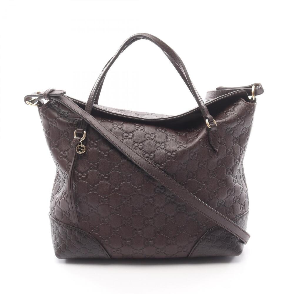 Gucci Bree Guccissima Handbag leather brown